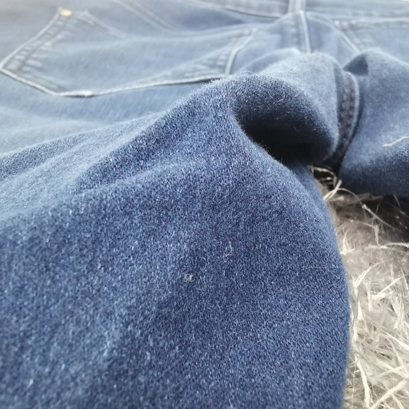 Elle Paris Women's 6 Blue Skinny Leg Regular Fit Mid Rise Navy Blue Jeans - Picture 8 of 11